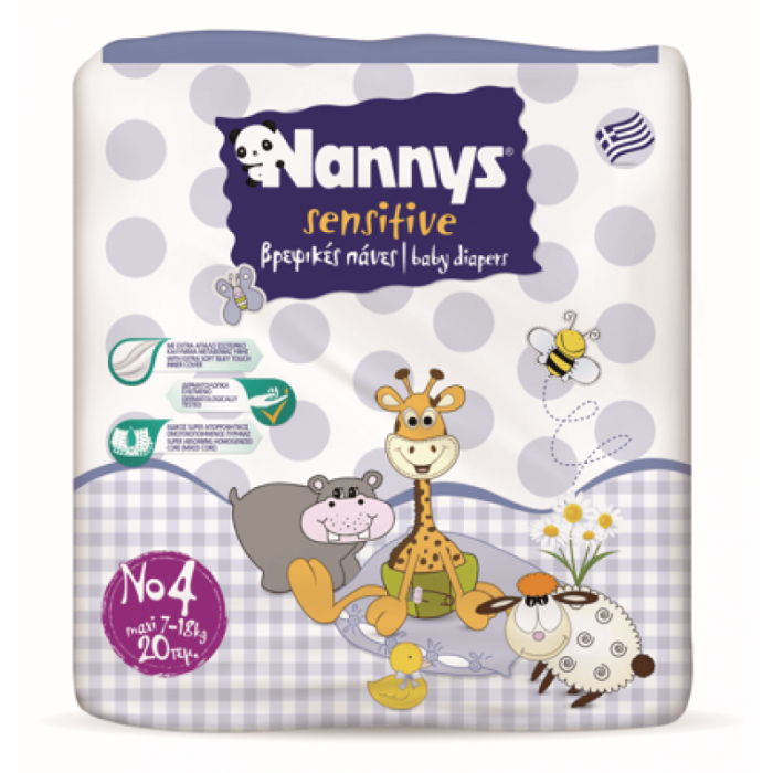 Παιδική Πάνα Nannys Maxi Νο4 (7-18Kg) 20τεμ.